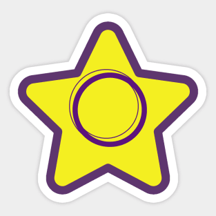 Intersex Pride Star Sticker